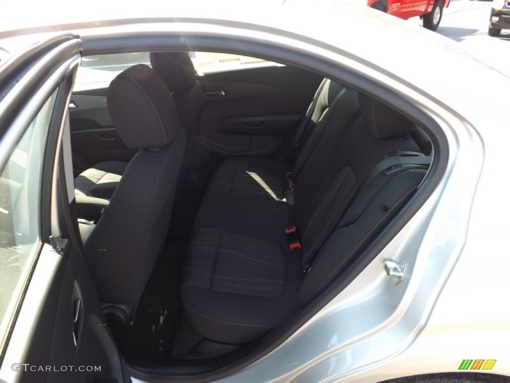 2012 Sonic LT Sedan - Silver Ice Metallic / Jet Black/Brick photo #12