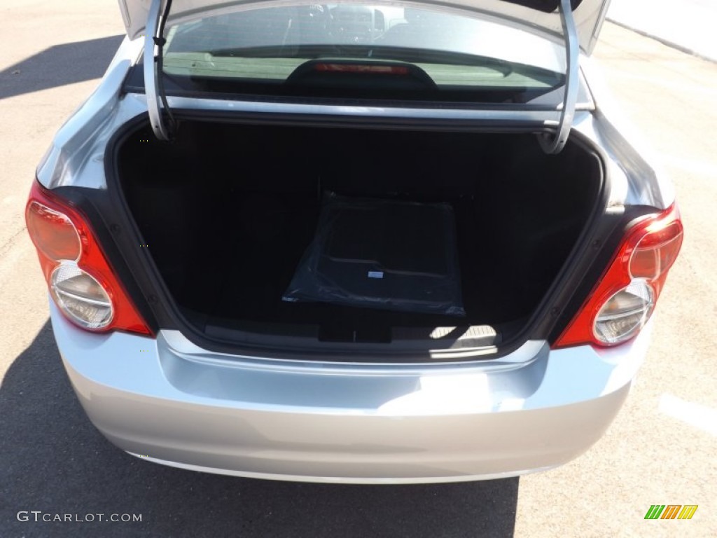 2012 Sonic LT Sedan - Silver Ice Metallic / Jet Black/Brick photo #17