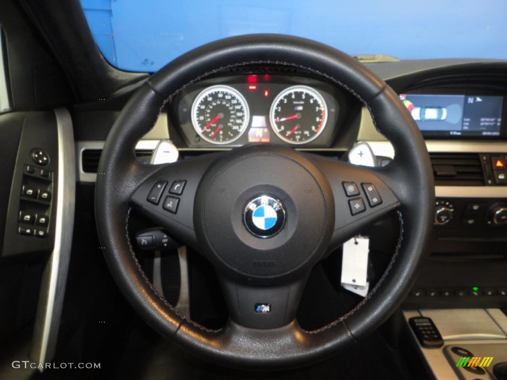 2006 BMW M5 Standard M5 Model Black Steering Wheel Photo #70459075