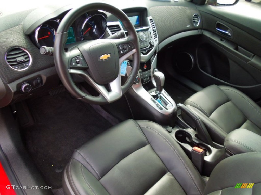 Jet Black Interior 2012 Chevrolet Cruze LT/RS Photo #70459255