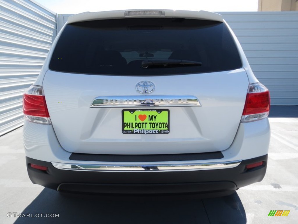 2012 Highlander V6 - Blizzard White Pearl / Ash photo #4