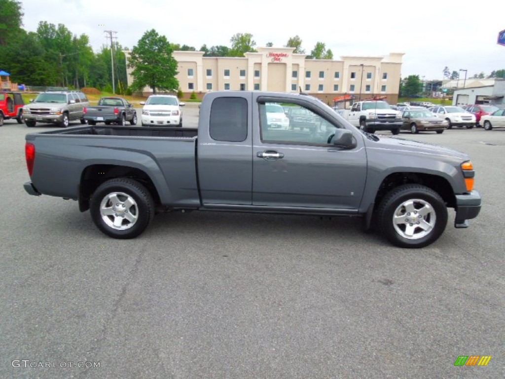 Dark Gray Metallic 2009 Chevrolet Colorado LT Extended Cab Exterior Photo #70460002