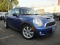 2008 Lightning Blue Metallic Mini Cooper S Hardtop  photo #2