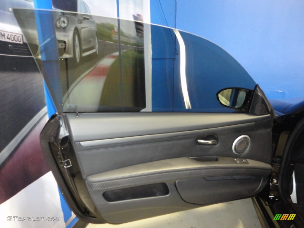 2011 BMW M3 Coupe Black Novillo Leather Door Panel Photo #70460200