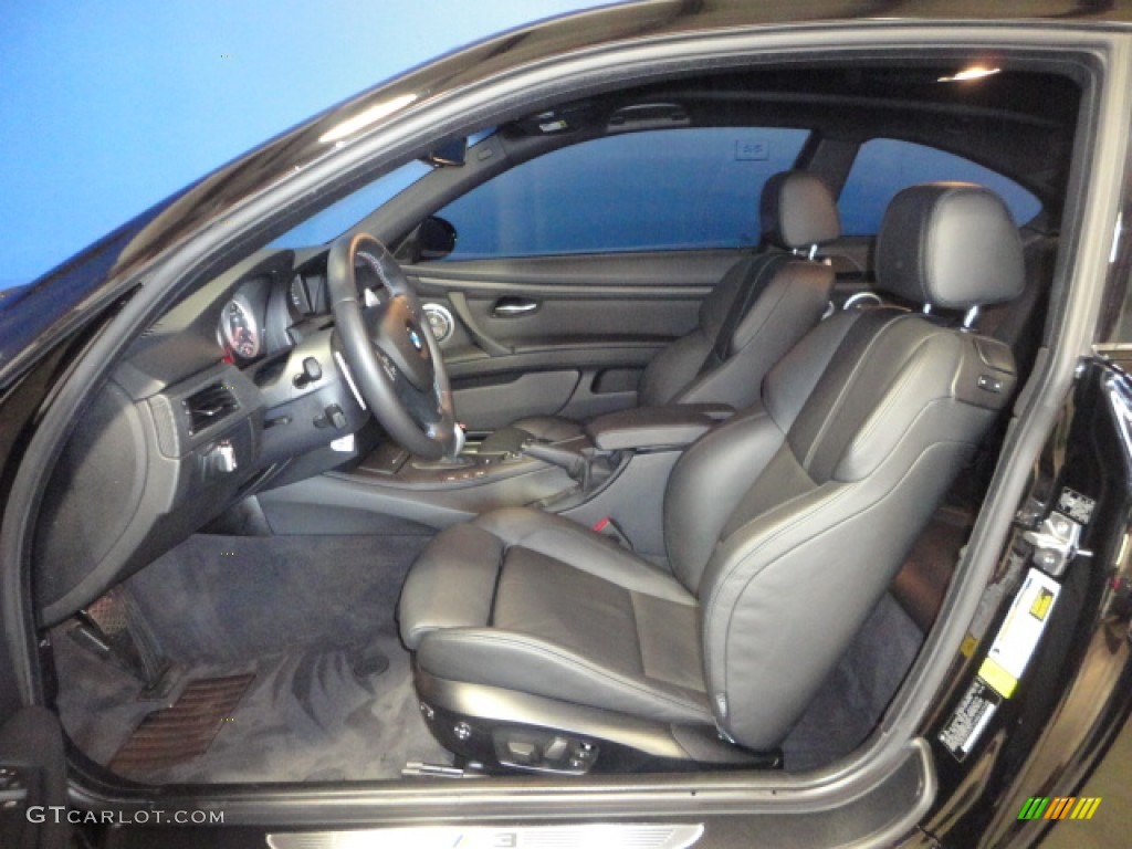 Black Novillo Leather Interior 2011 BMW M3 Coupe Photo #70460209