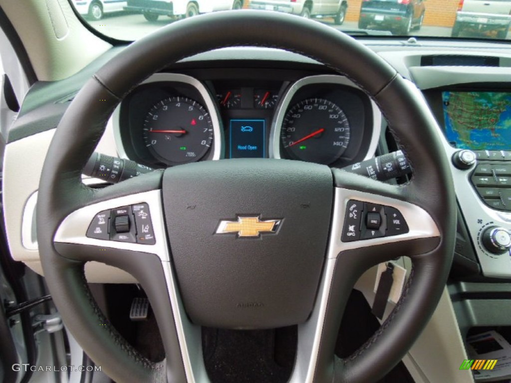 2013 Chevrolet Equinox LTZ Light Titanium/Jet Black Steering Wheel Photo #70461523