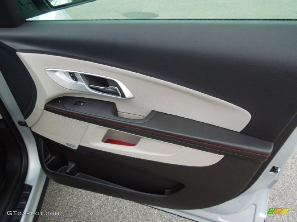 2013 Chevrolet Equinox LTZ Light Titanium/Jet Black Door Panel Photo #70461605