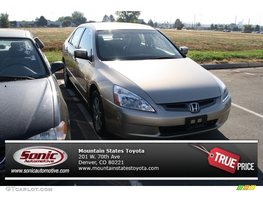 2005 Accord EX-L V6 Sedan - Desert Mist Metallic / Ivory photo #1