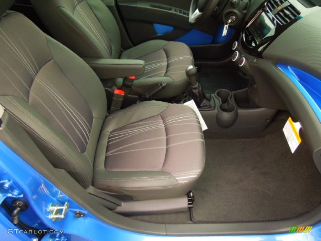 Silver/Blue Interior 2013 Chevrolet Spark LT Photo #70462069