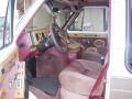 1990 Chevrolet Chevy Van Burgundy Interior Interior Photo
