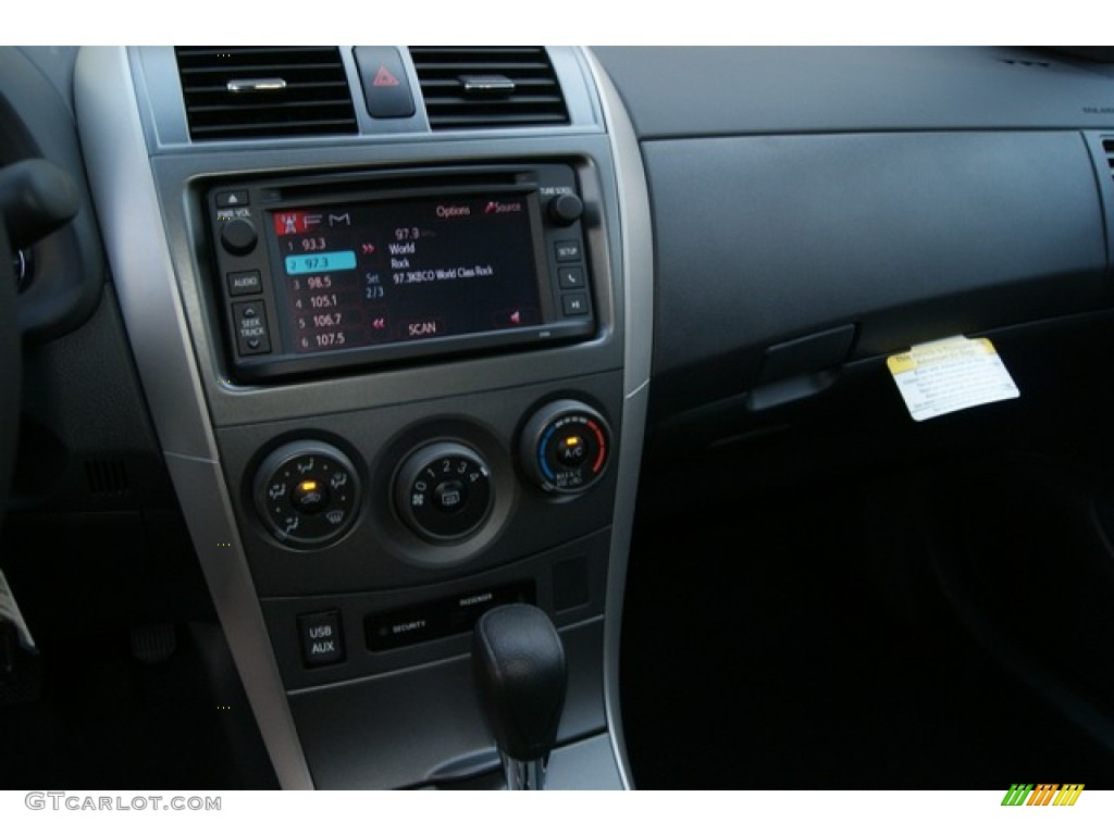 2013 Corolla S - Super White / Dark Charcoal photo #6