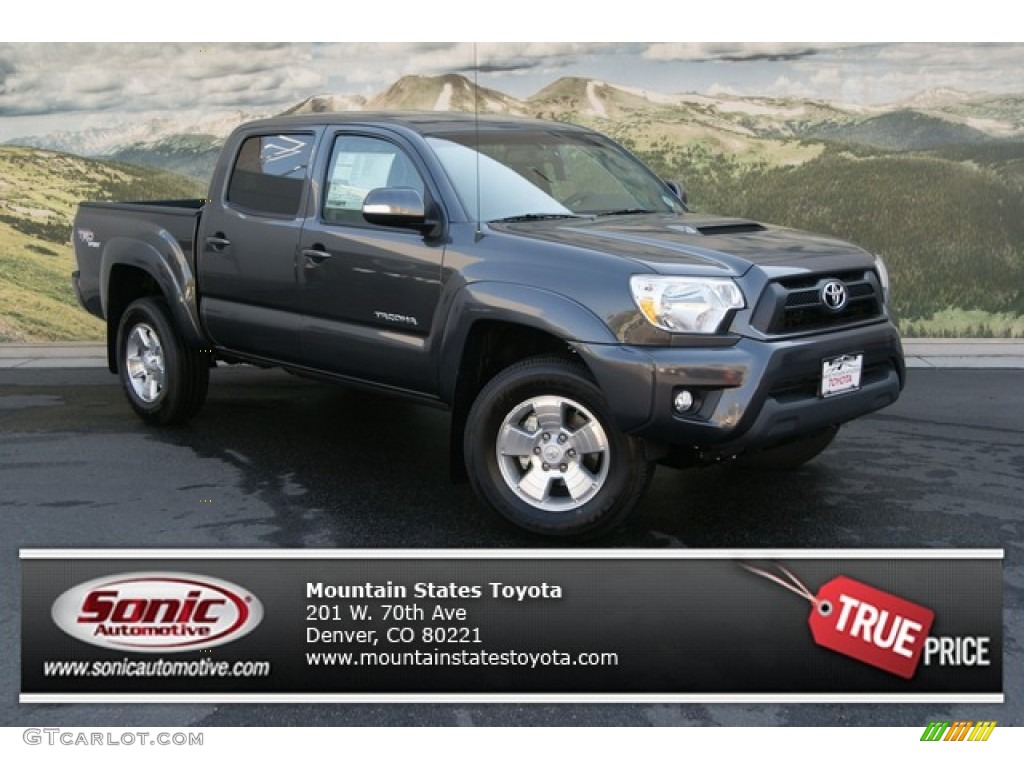 2013 Tacoma V6 TRD Sport Double Cab 4x4 - Magnetic Gray Metallic / Graphite photo #1