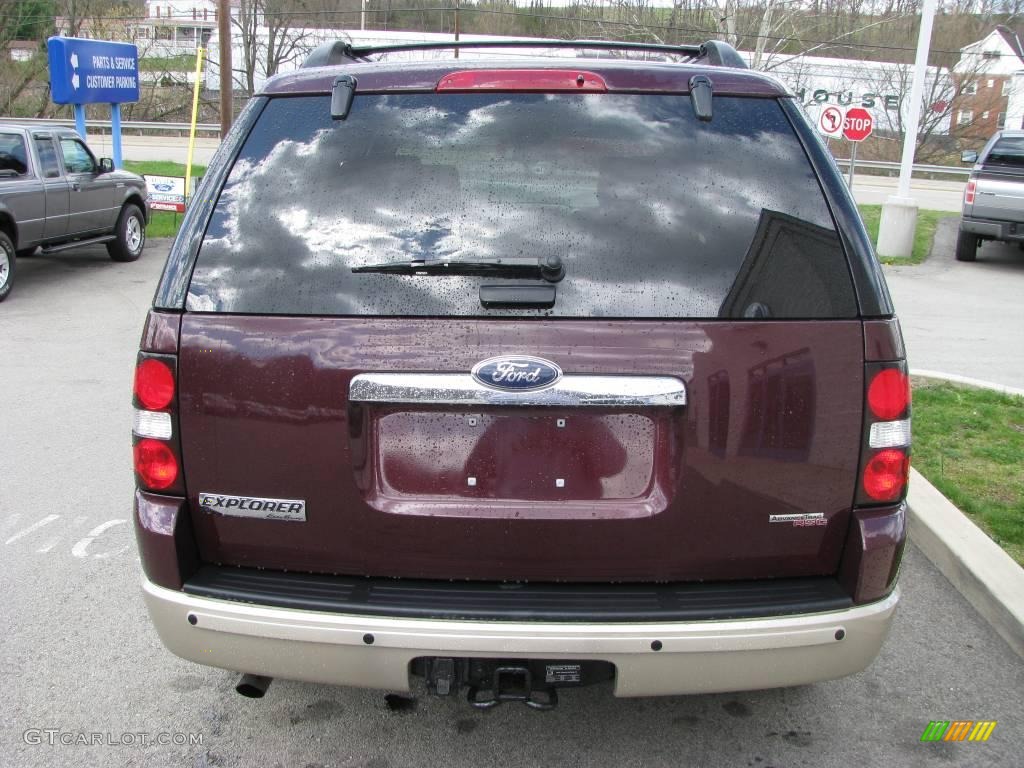 2006 Explorer Eddie Bauer 4x4 - Dark Cherry Metallic / Camel photo #6