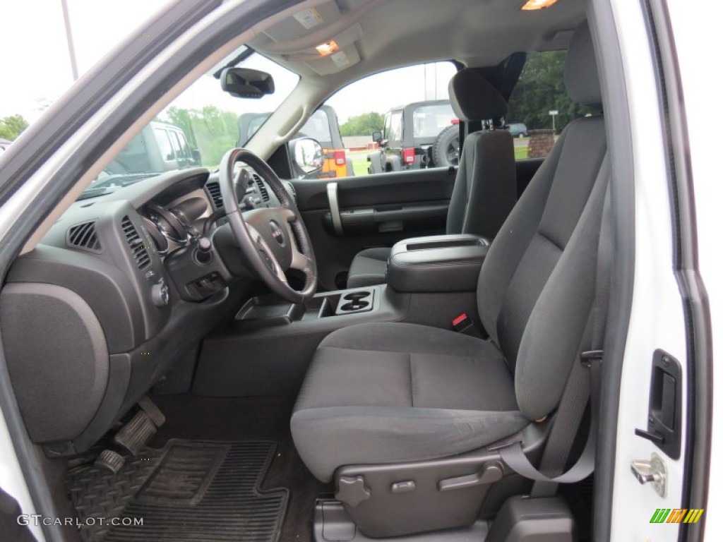 Ebony Interior 2009 GMC Sierra 1500 SLE Extended Cab Photo #70463119