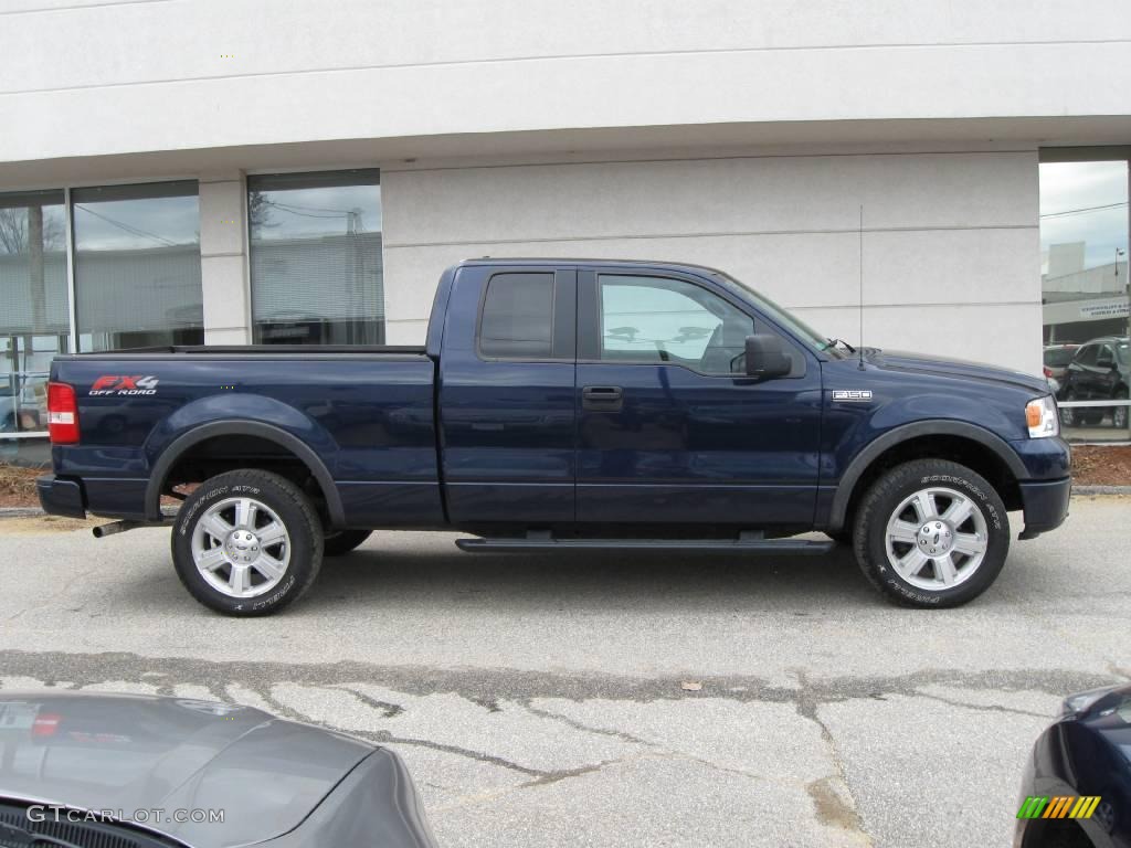 2006 F150 FX4 SuperCab 4x4 - True Blue Metallic / Black/Medium Flint photo #6