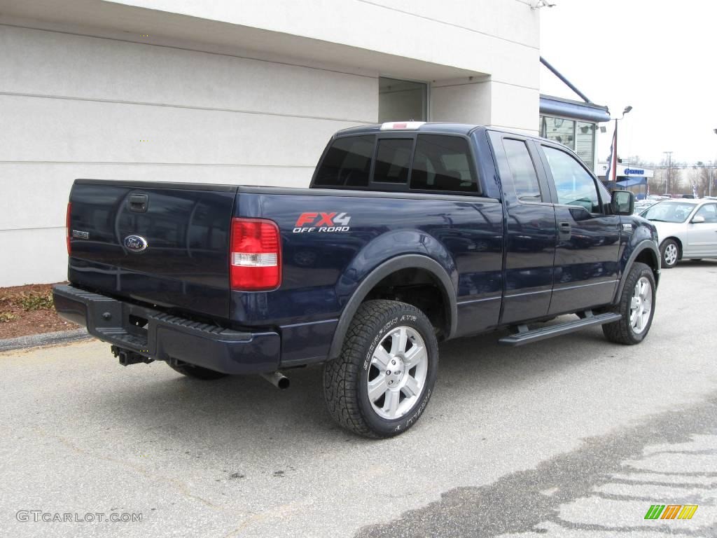 2006 F150 FX4 SuperCab 4x4 - True Blue Metallic / Black/Medium Flint photo #7