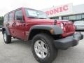 2013 Deep Cherry Red Crystal Pearl Jeep Wrangler Unlimited Sport 4x4  photo #1