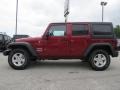 2013 Deep Cherry Red Crystal Pearl Jeep Wrangler Unlimited Sport 4x4  photo #4