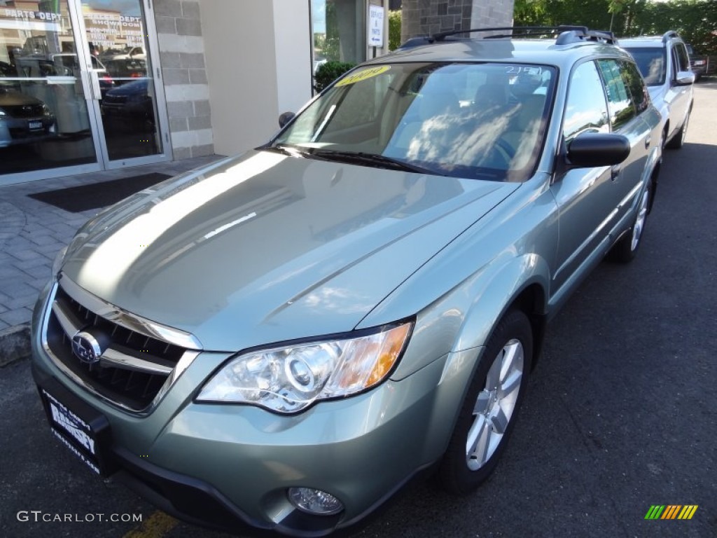 2009 Outback 2.5i Special Edition Wagon - Seacrest Green Metallic / Warm Ivory photo #1