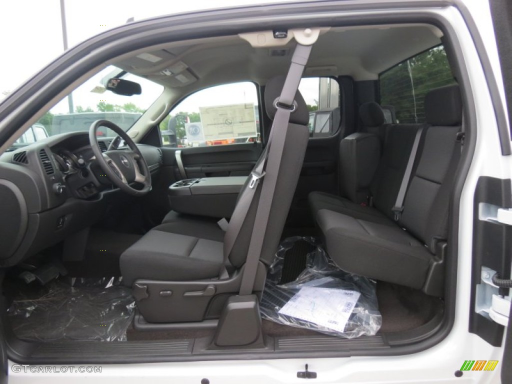Ebony Interior 2013 GMC Sierra 2500HD SLE Extended Cab Photo #70464223