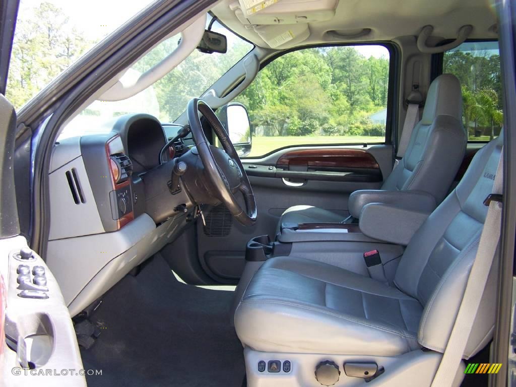 2006 F350 Super Duty Lariat FX4 Crew Cab 4x4 - Medium Wedgewood Blue Metallic / Medium Flint photo #9