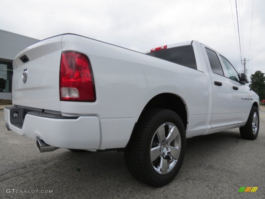 2012 Ram 1500 Express Quad Cab - Bright White / Dark Slate Gray/Medium Graystone photo #7