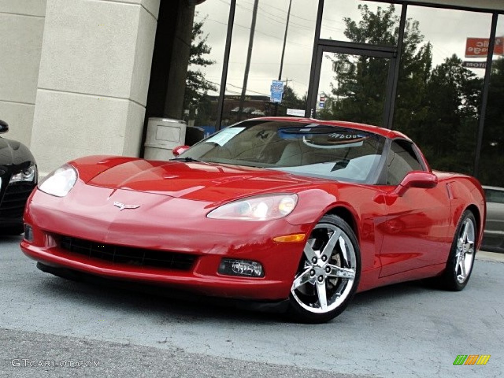 2005 Corvette Coupe - Precision Red / Steel Grey photo #1