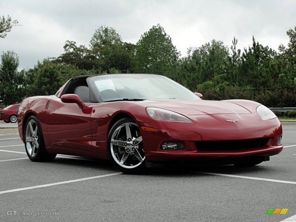 2005 Corvette Coupe - Precision Red / Steel Grey photo #4