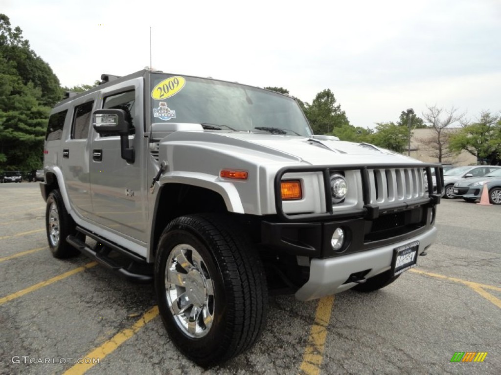 Limited Edition Silver Ice 2009 Hummer H2 SUV Silver Ice Exterior Photo #70467136