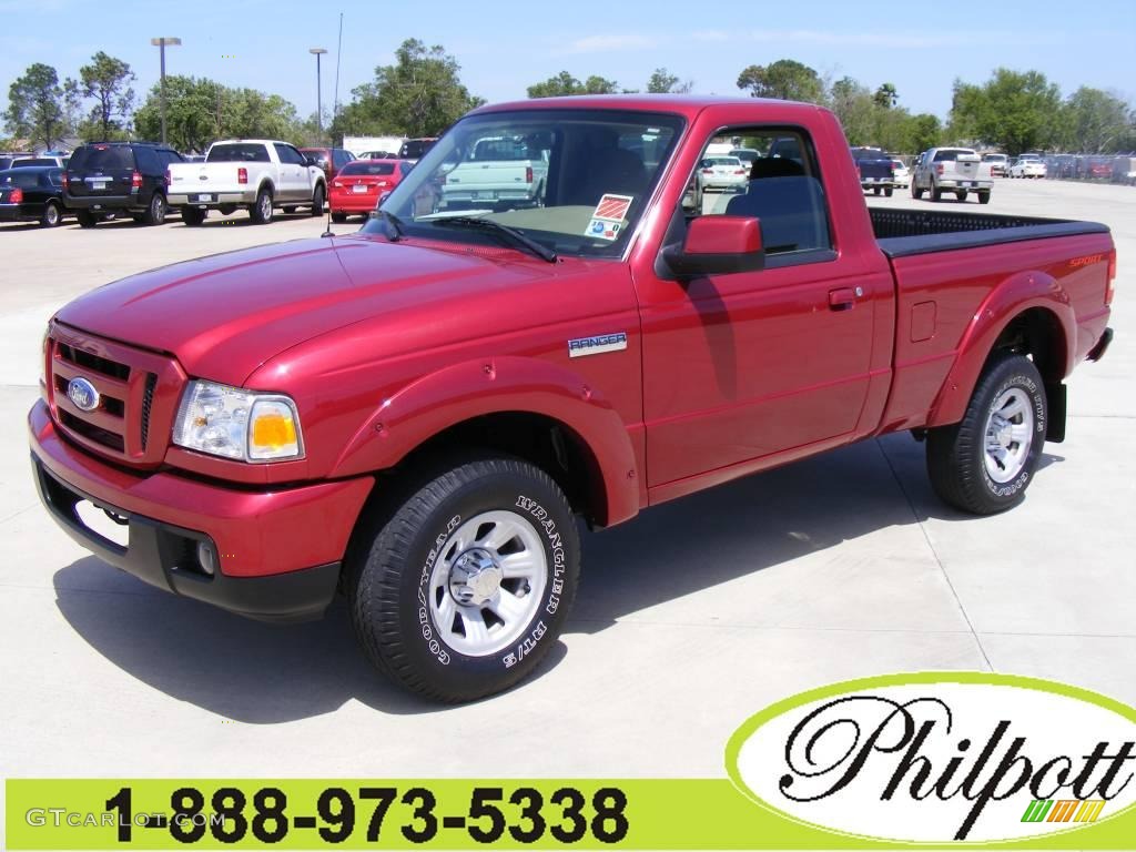 2006 Ranger Sport Regular Cab - Redfire Metallic / Medium Pebble Tan photo #1