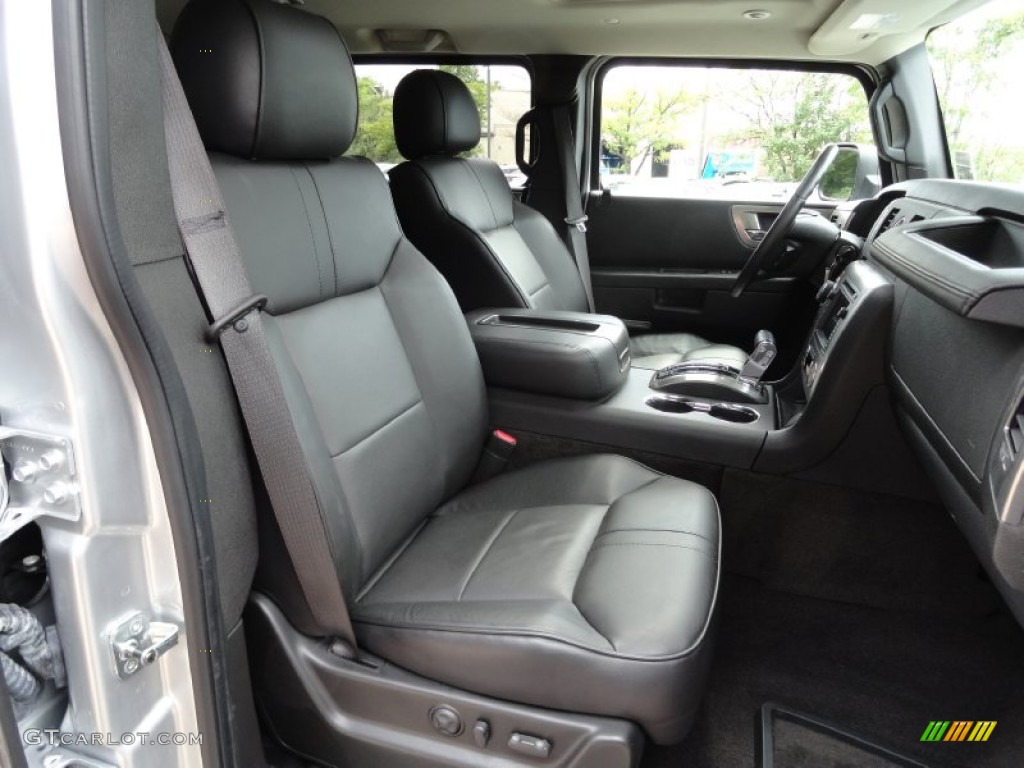 2009 Hummer H2 SUV Silver Ice Front Seat Photo #70467262