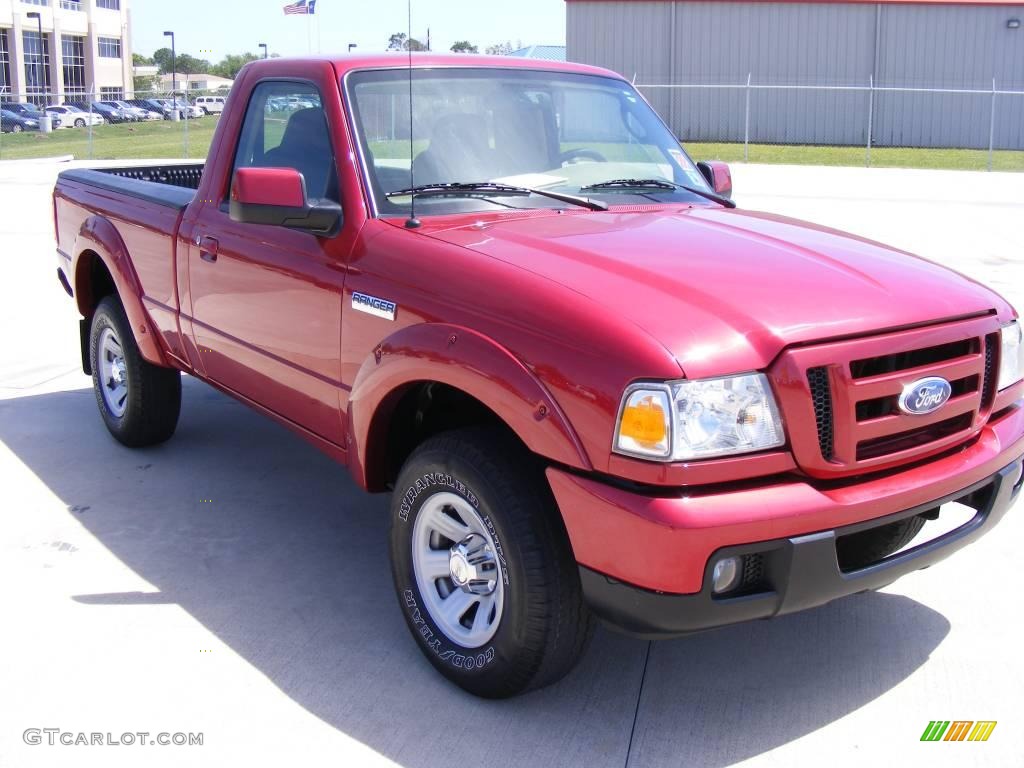 2006 Ranger Sport Regular Cab - Redfire Metallic / Medium Pebble Tan photo #4