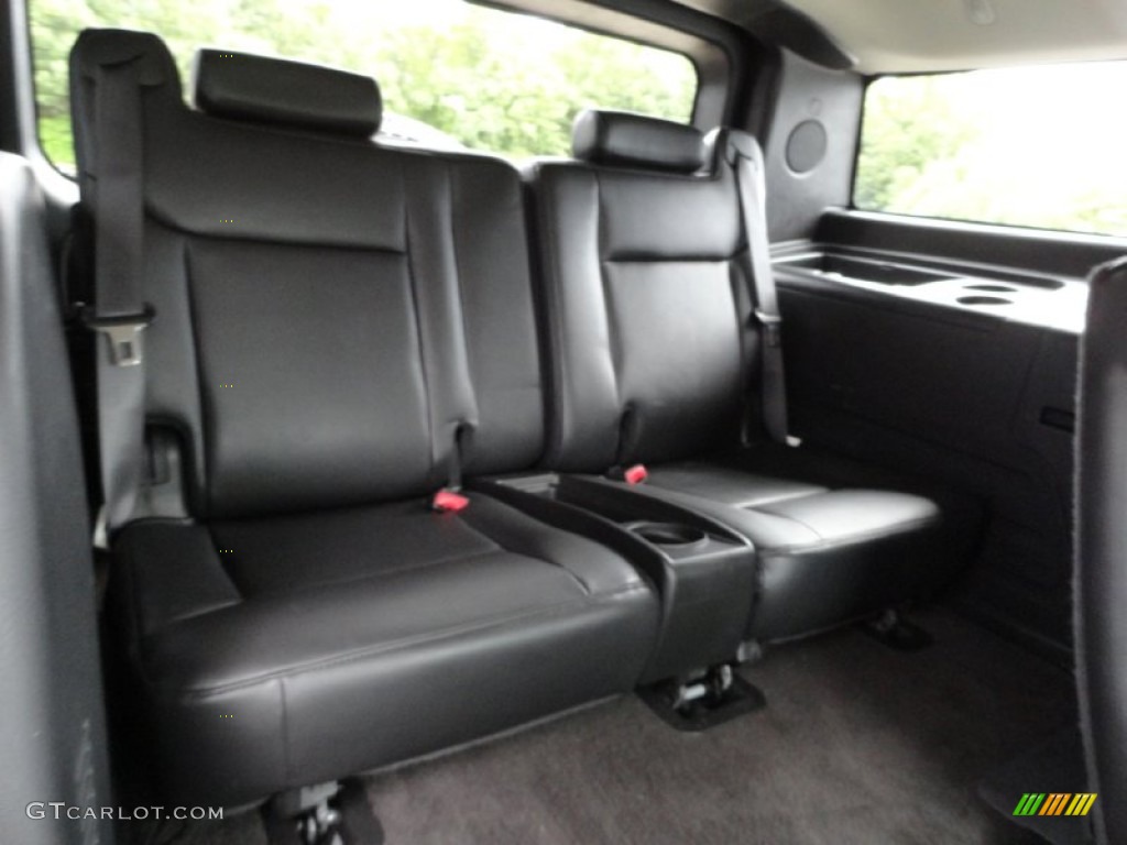 2009 Hummer H2 SUV Silver Ice Rear Seat Photo #70467301