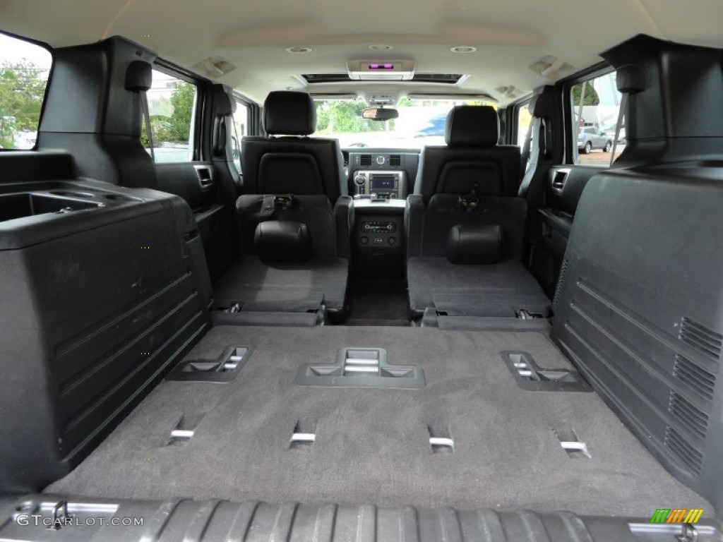 2009 Hummer H2 SUV Silver Ice Trunk Photos