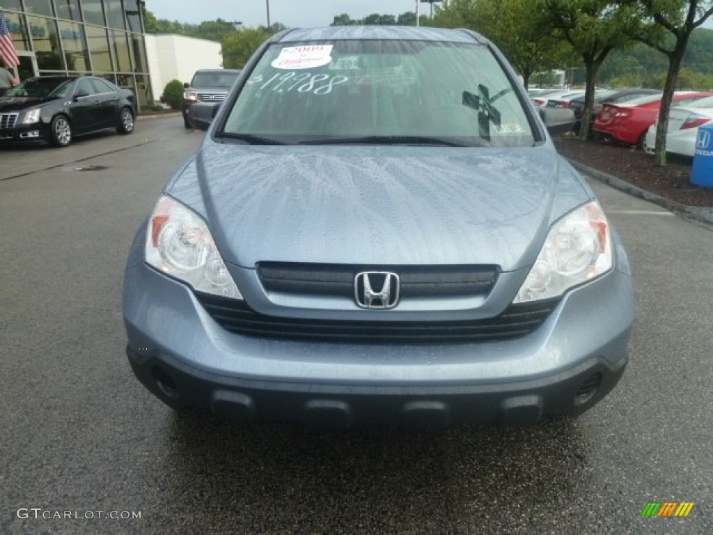 2009 CR-V LX 4WD - Glacier Blue Metallic / Gray photo #8