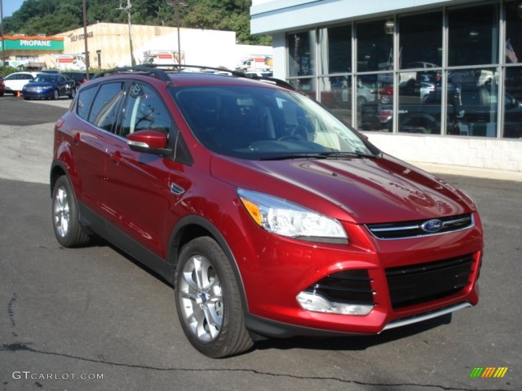 2013 Escape SEL 1.6L EcoBoost 4WD - Ruby Red Metallic / Charcoal Black photo #2