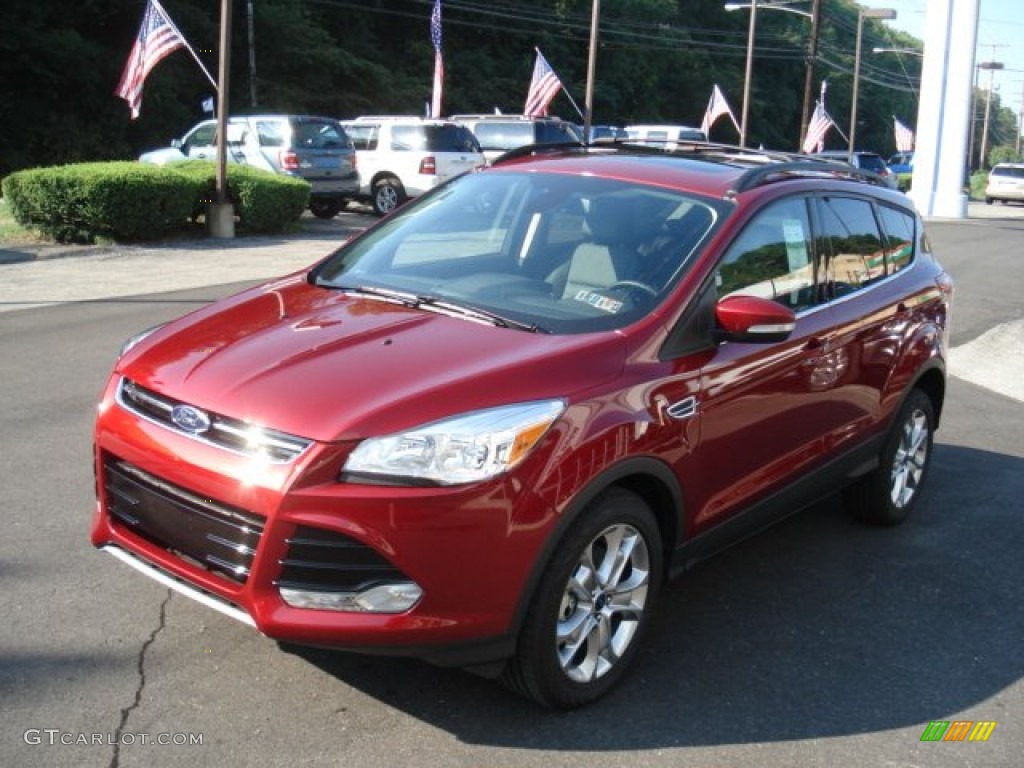 2013 Escape SEL 1.6L EcoBoost 4WD - Ruby Red Metallic / Charcoal Black photo #4