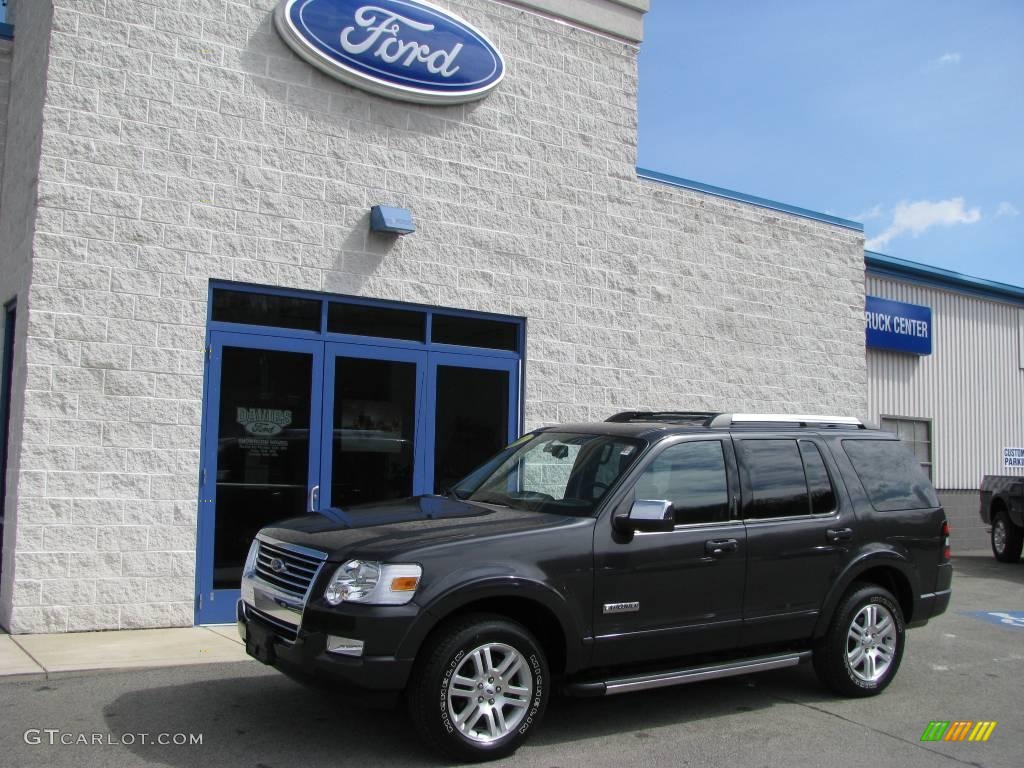 2007 Explorer Limited 4x4 - Carbon Metallic / Black photo #1