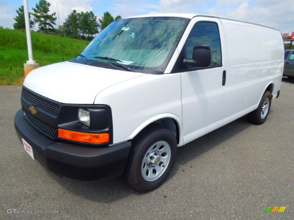 2013 Express 1500 Cargo Van - Summit White / Medium Pewter photo #1