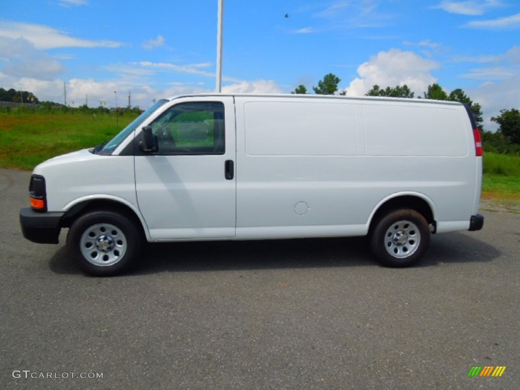 2013 Express 1500 Cargo Van - Summit White / Medium Pewter photo #4