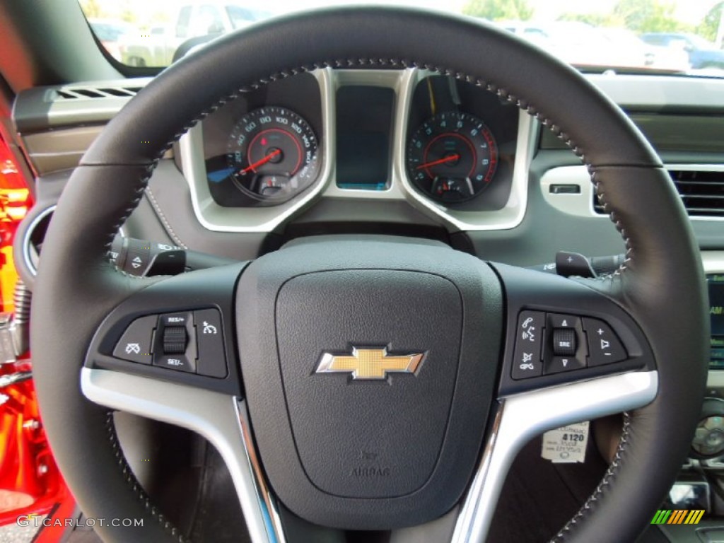 2013 Chevrolet Camaro SS Coupe Black Steering Wheel Photo #70470235