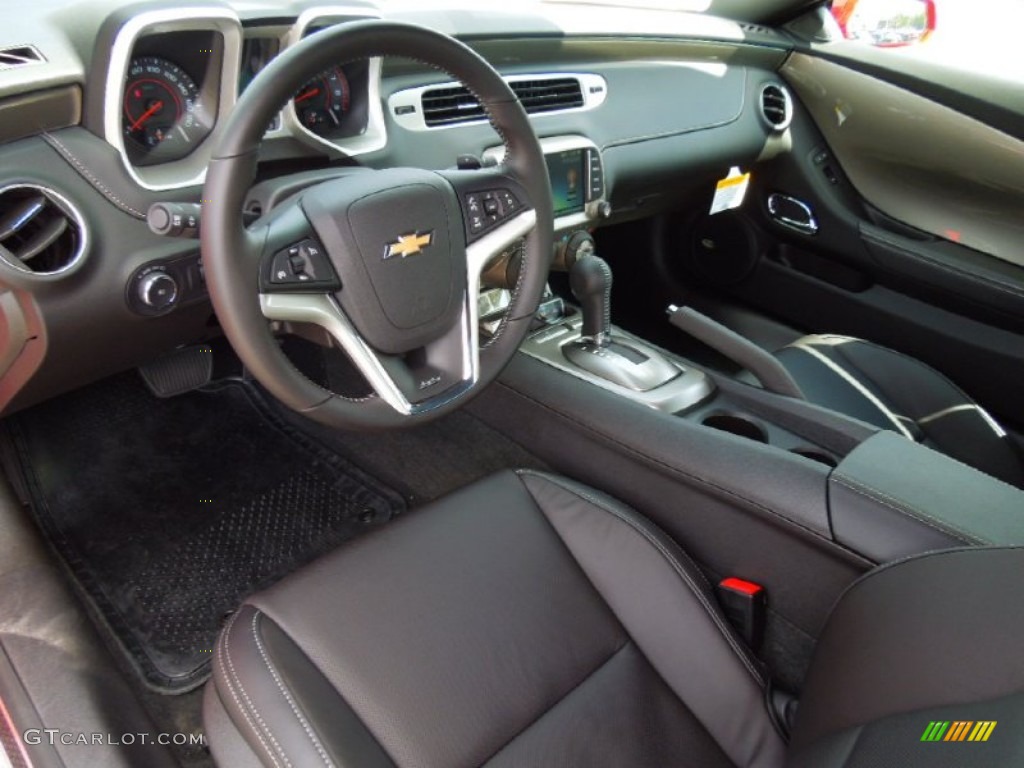 Black Interior 2013 Chevrolet Camaro SS Coupe Photo #70470301
