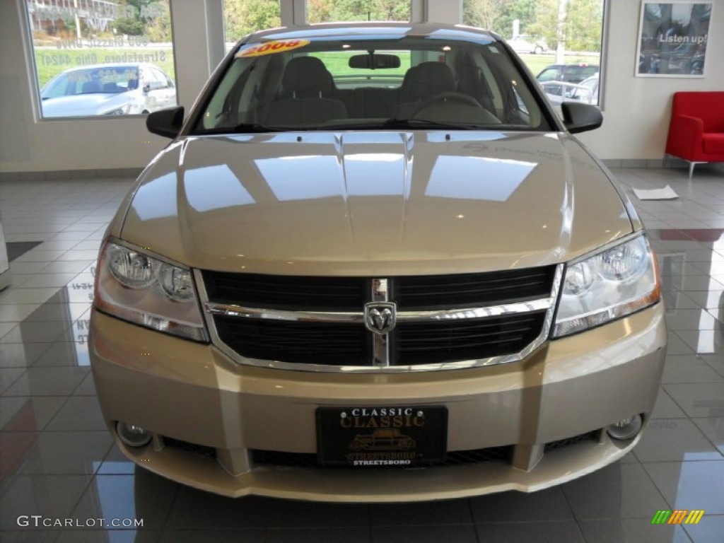 2008 Avenger SXT - Light Sandstone Metallic / Dark Khaki/Light Graystone photo #2