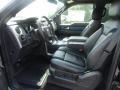 Raptor Black Leather/Cloth with Blue Accent 2012 Ford F150 SVT Raptor SuperCrew 4x4 Interior Color