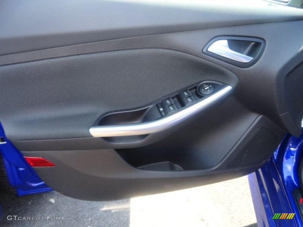 2013 Ford Focus ST Hatchback ST Performance Blue Recaro Seats Door Panel Photo #70471483
