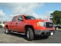 2010 Fire Red GMC Sierra 1500 SLE Crew Cab 4x4  photo #3