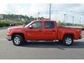 2010 Fire Red GMC Sierra 1500 SLE Crew Cab 4x4  photo #8