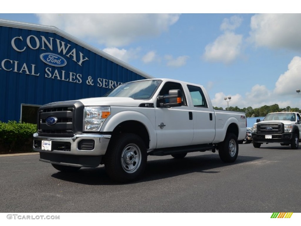 2012 F350 Super Duty XL Crew Cab 4x4 - Oxford White / Steel photo #1