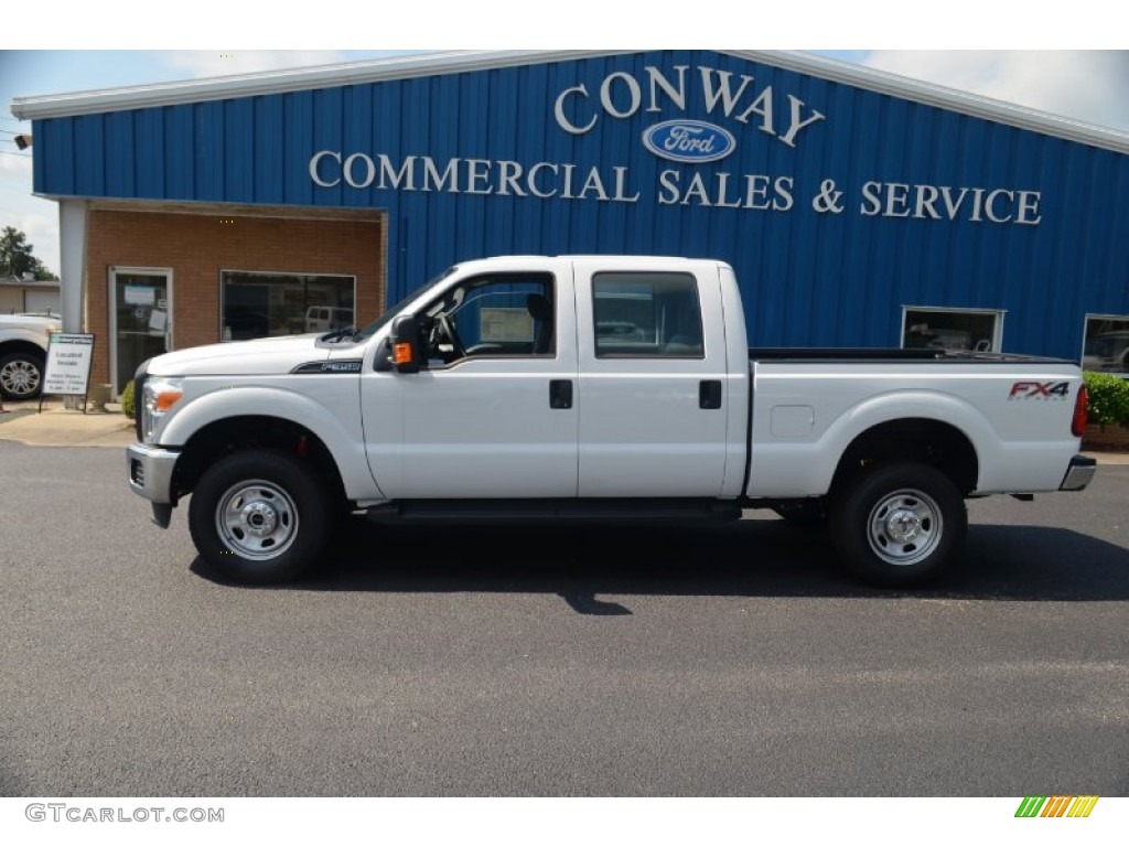 2012 F350 Super Duty XL Crew Cab 4x4 - Oxford White / Steel photo #9