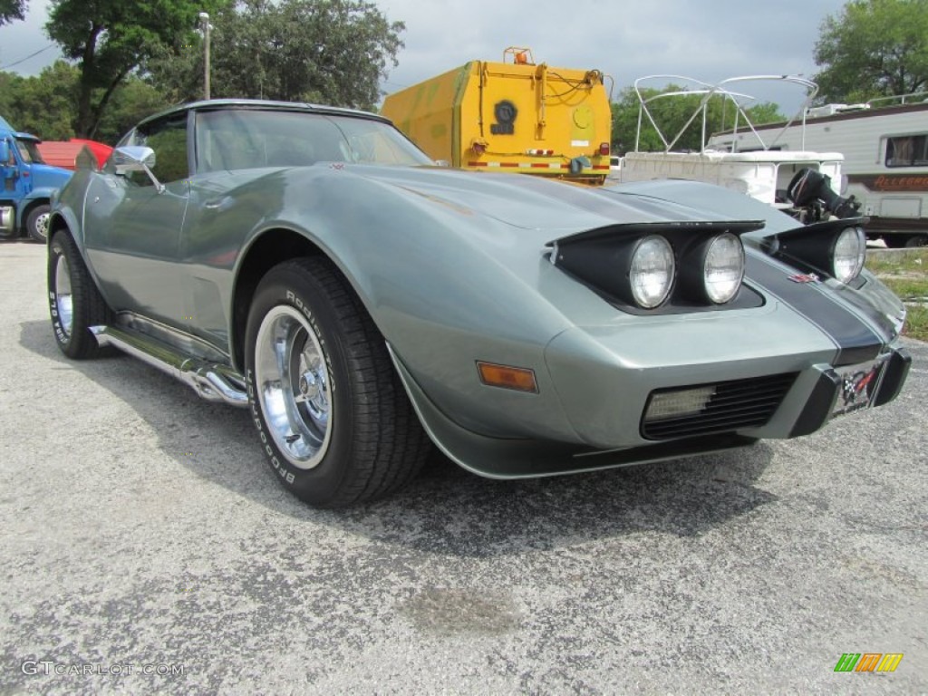 Custom Grey 1977 Chevrolet Corvette Coupe Exterior Photo #70472734